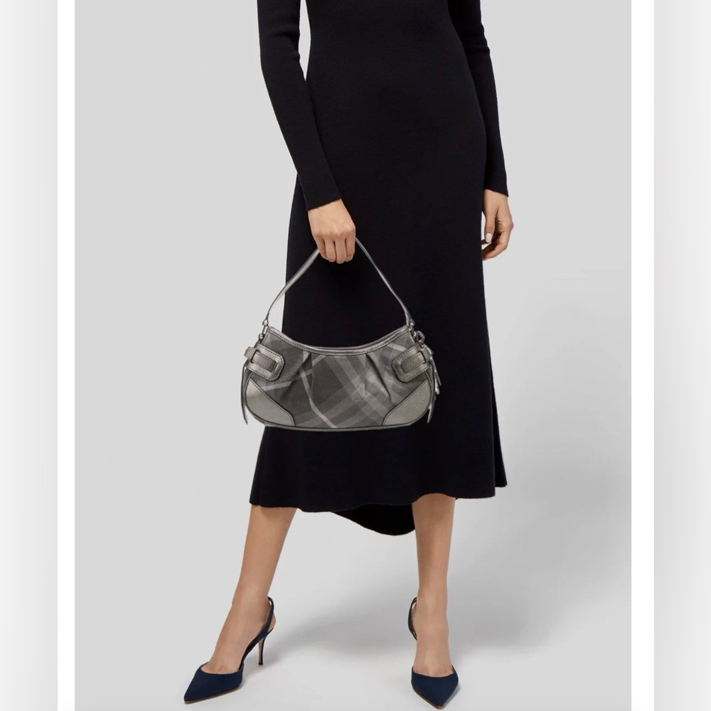 Burberry Glitter Check Shoulder Bag